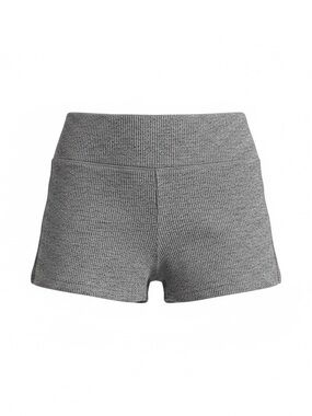 Colsie Gray Ribbed Lounge/Exercise Shorts M | High Waisted Shorts